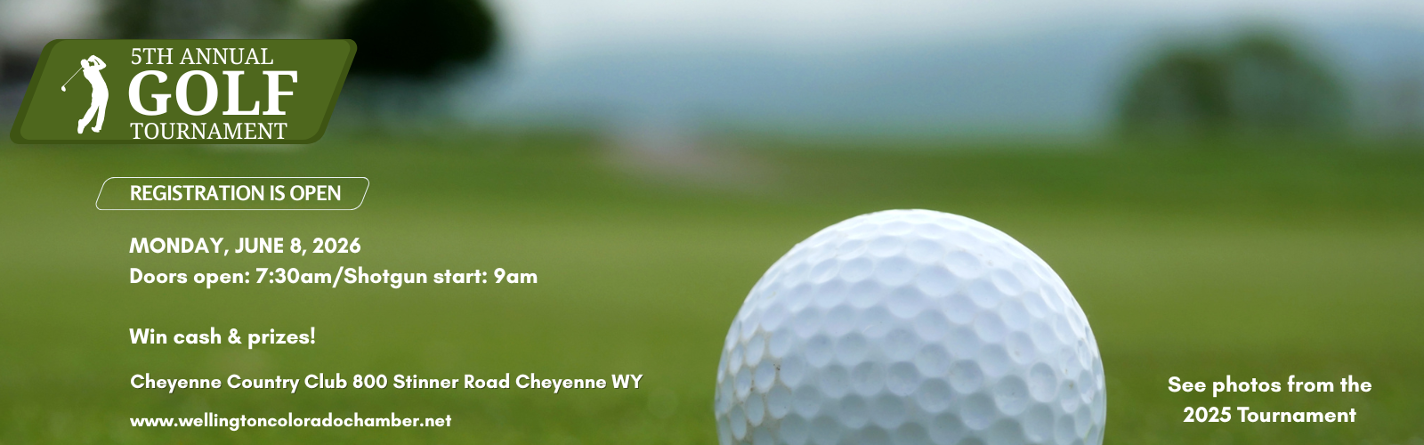 5th Annual Golf Tournament Website Banner 5th Annual Golf Tournament Website Banner